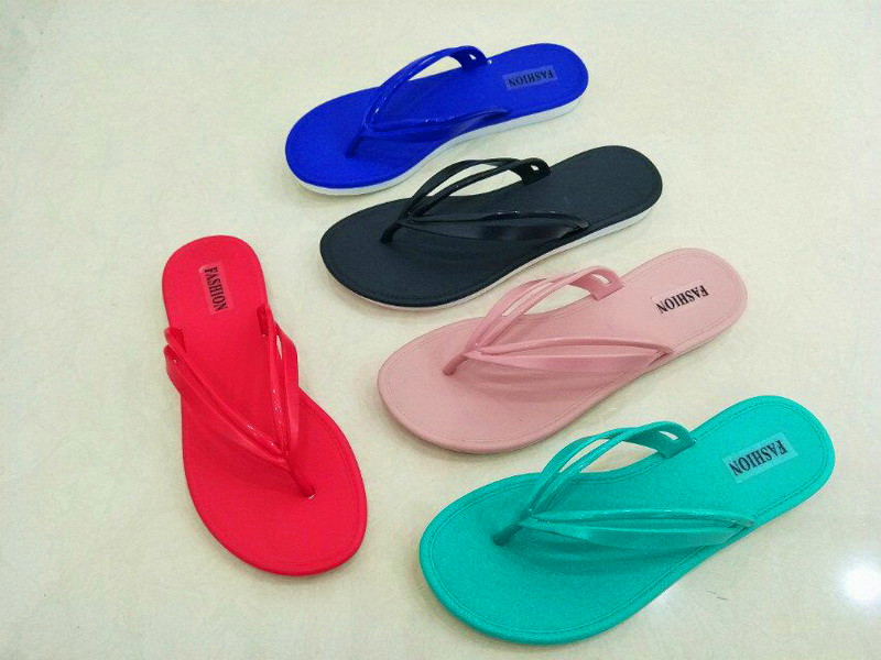 leaf shape upper simple PCU slippers